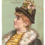 An advertisement for Hill Brothers Milliners, featuring the “Myra” hat.