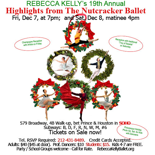 Rebecca Kelly Ballet Nutcracker Highlights in SoHo