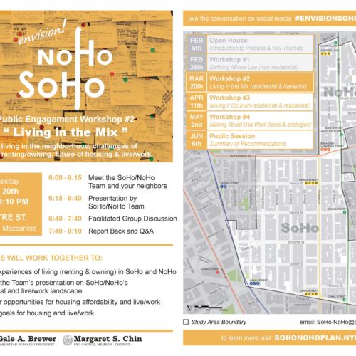 SoHo NoHo Workshop 2: Living in the Mix