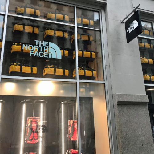 The New North Face Storefront on Broadway