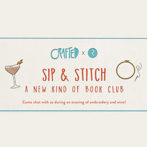 sip and stitch with Crafted