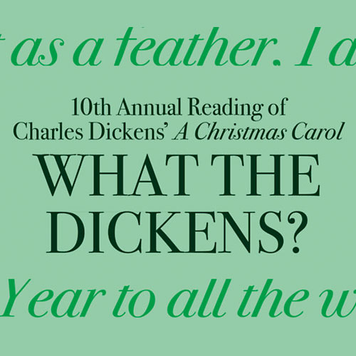 Housing Works Bookstore Cafe tenth annual reading of Charles Dickens' classic 