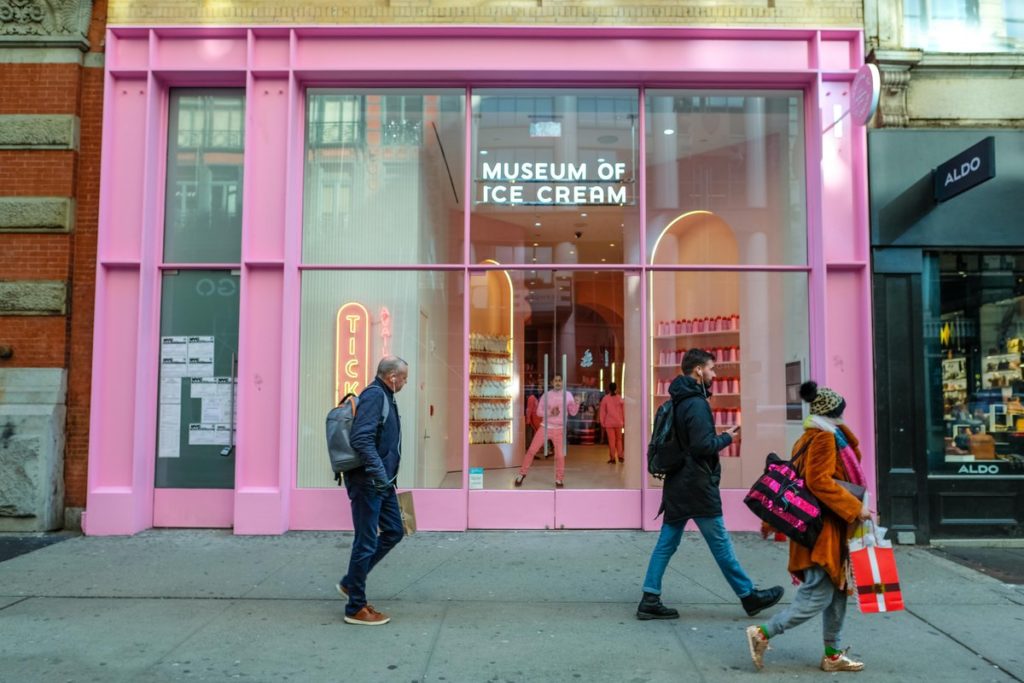 Museum of Ice Cream's permanent location at 558 Broadway.
