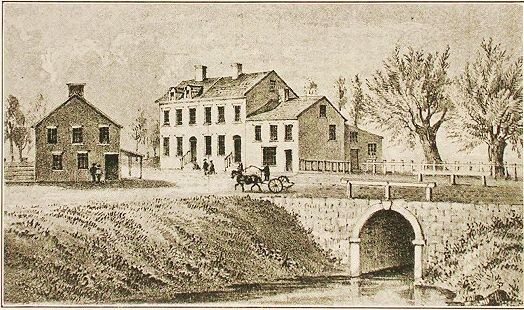 Bridge at Broadway and Canal Street, 1811. Image courtesy of Wikimedia Commons.