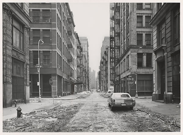 Crosby Street 1978. Photo by Thomas Struth at the Met Museum.