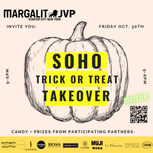 SoHo Trick-or-Treat Takeover - organized by JVP/Margalit Startup City, Friday, October 30th, 2020