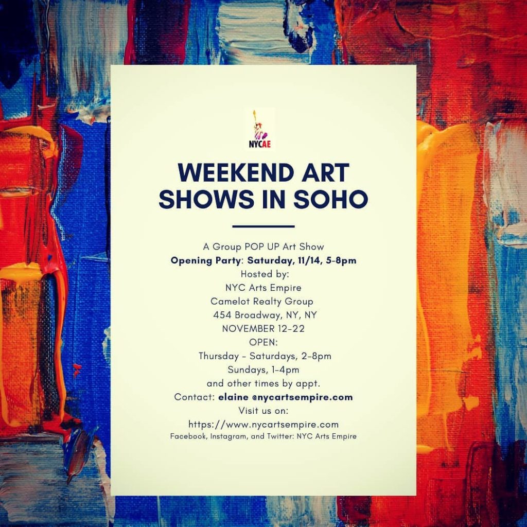 NYC Arts Empire﻿ Weekend Art Shows
