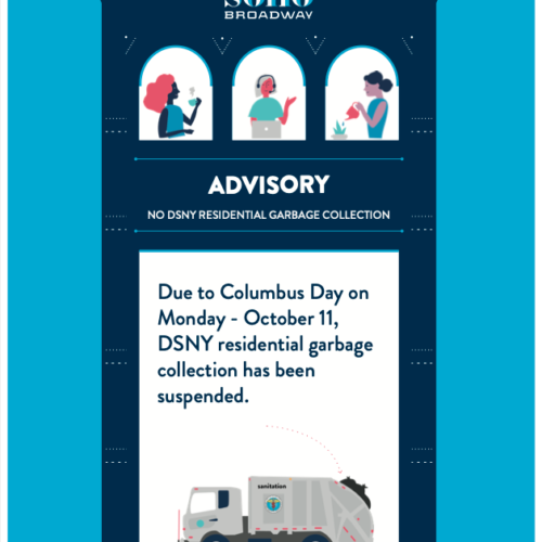 No DSNY Residential Garbage Pickup on October 11, 2021 for Columbus Day/Indigenous People's Day