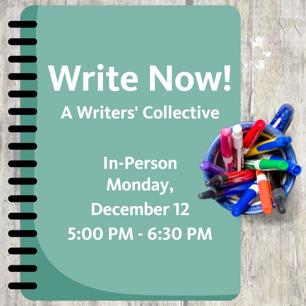 IN-PERSON Write Now! A Writers' Collective at Mulberry Street Library