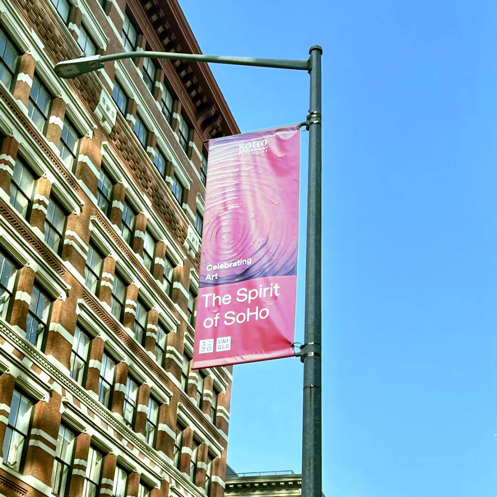 The Spirit of SoHo Flies High with new Street Banners