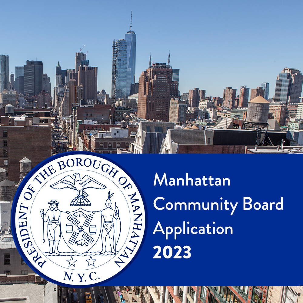 Manhattan Community Board Applications 2023