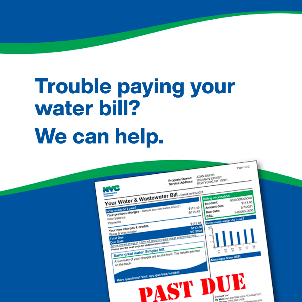 NYC DEP limited one time amnesty program for water bill forgiveness
