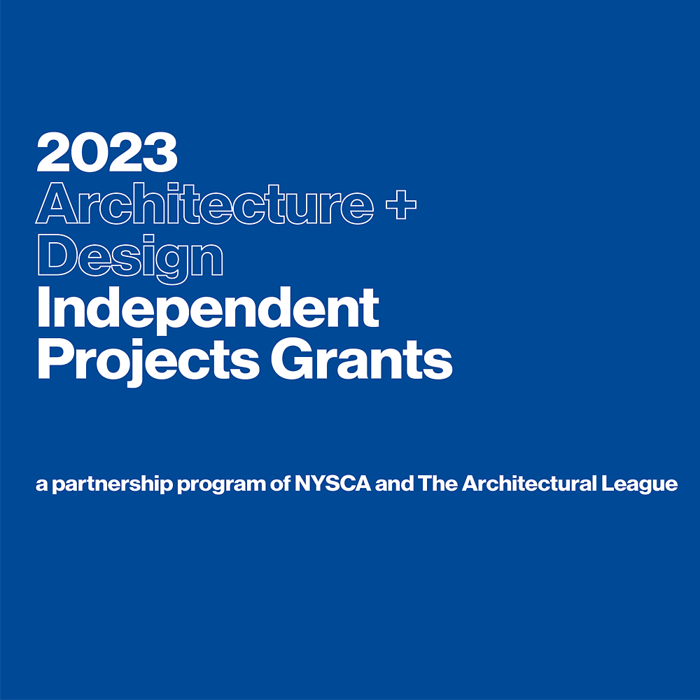 The Architecture + Design Independent Projects grant 2023