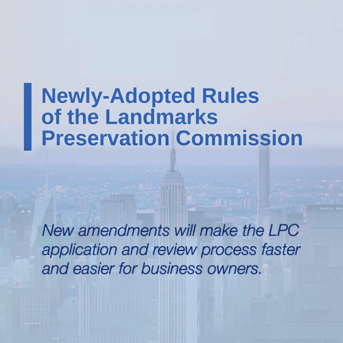 LPC Approves New Rules Streamlining Agency Procedures to Support Key Business Initiatives