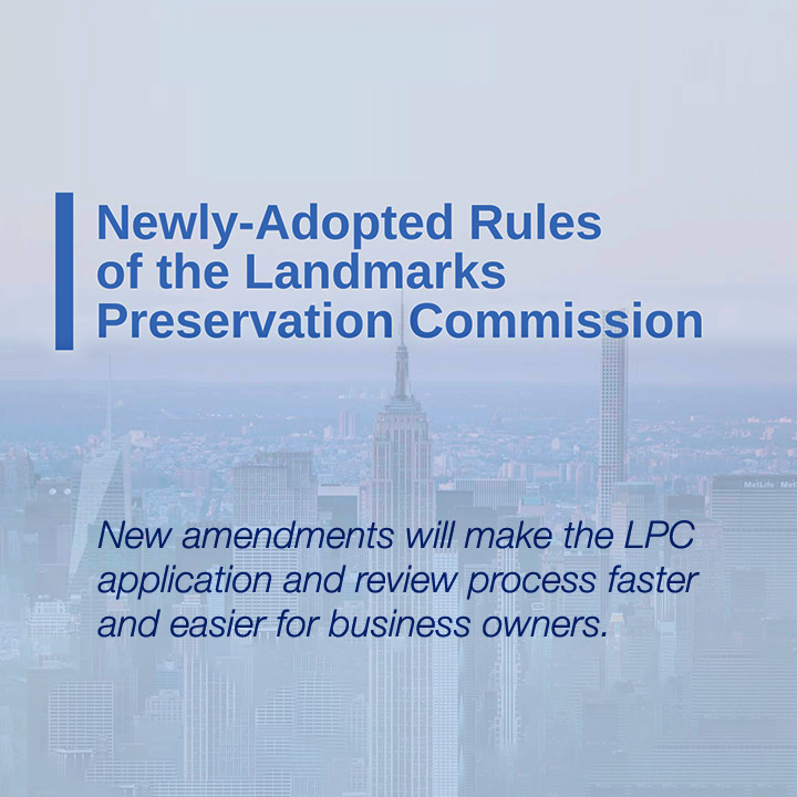 LPC Approves New Rules Streamlining Agency Procedures to Support Key Business Initiatives