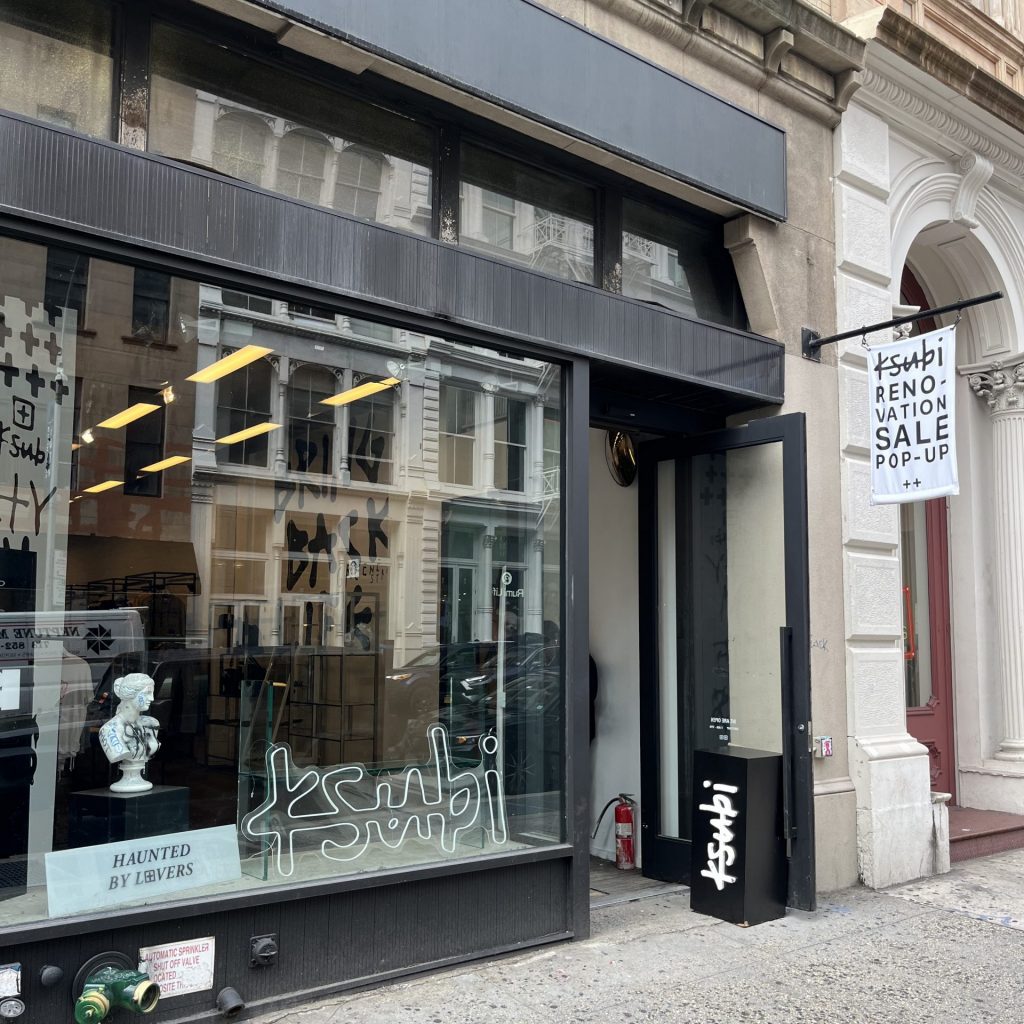 Ksubi Renovation Sale Pop-Up Storefront 441 Broadway