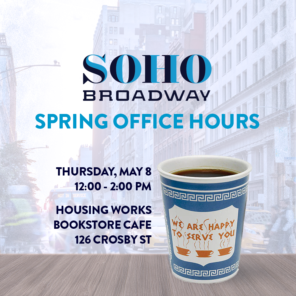 Spring Office Hours with SoHo Broadway at Housing Works Bookstore Cafe