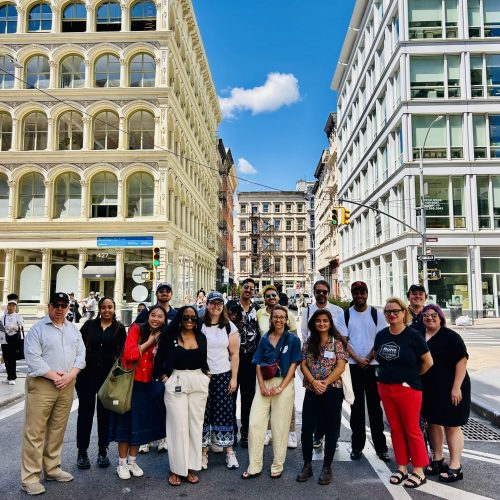 SoHo Broadway Initiative and NoHo BID site visit with NYC Department of Small Business Services