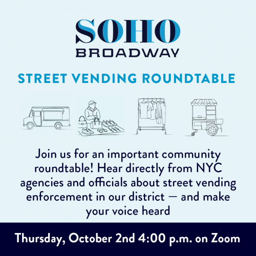 Street Vending Roundtable with SoHo Broadway Initiative