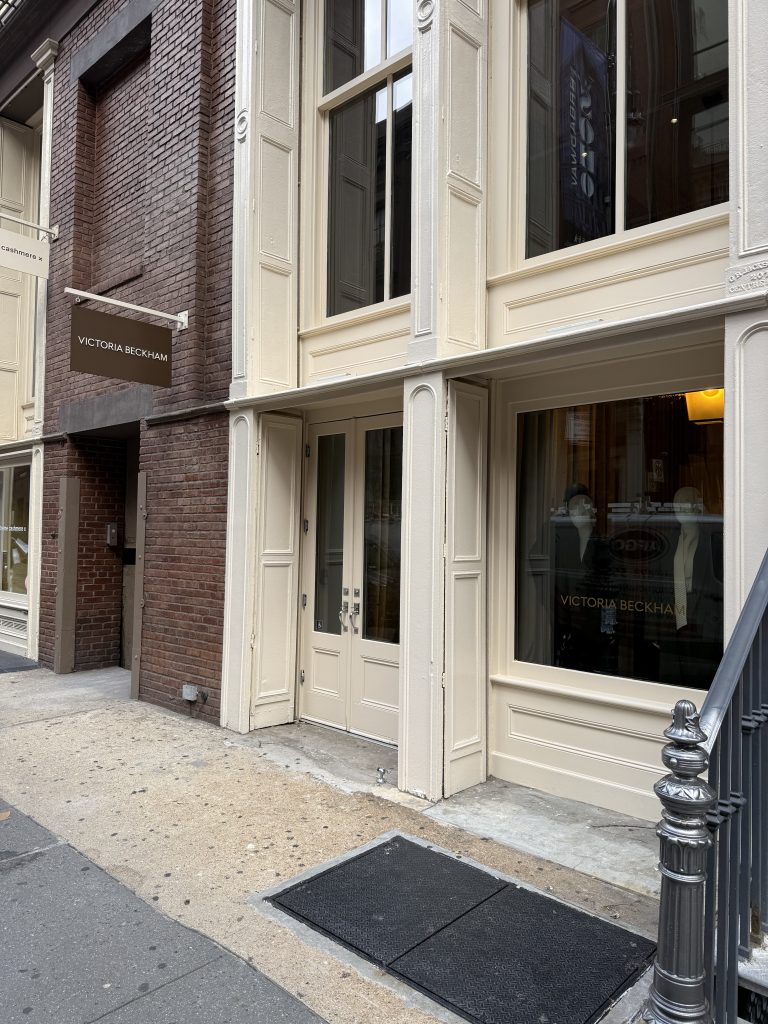 Victoria Beckham storefront on Mercer Street in SoHo